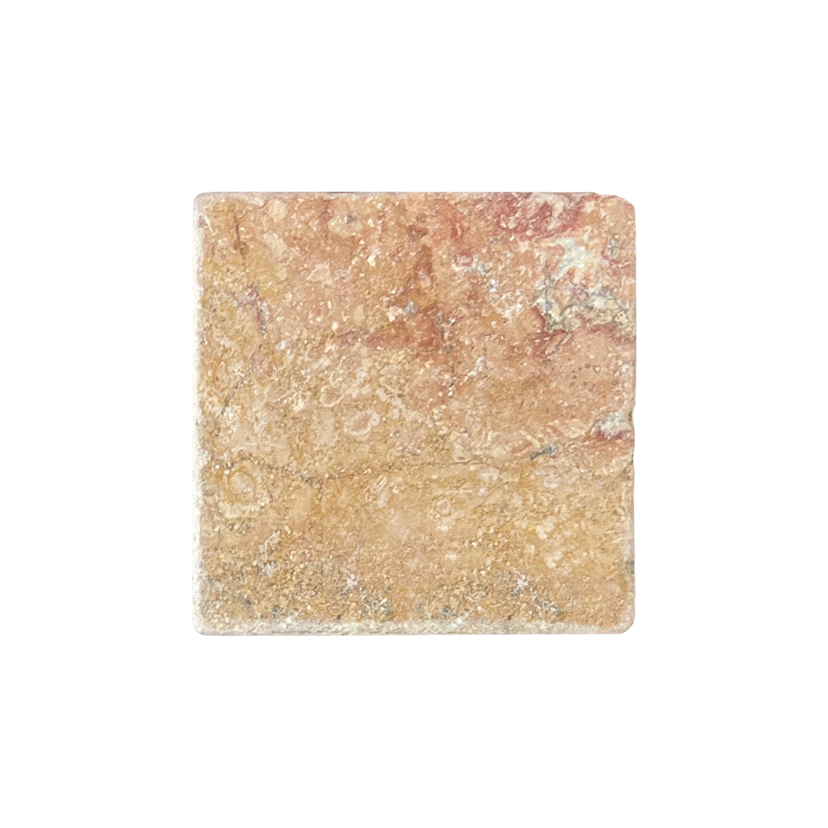 4" x 4" Tile Peach Tumbled