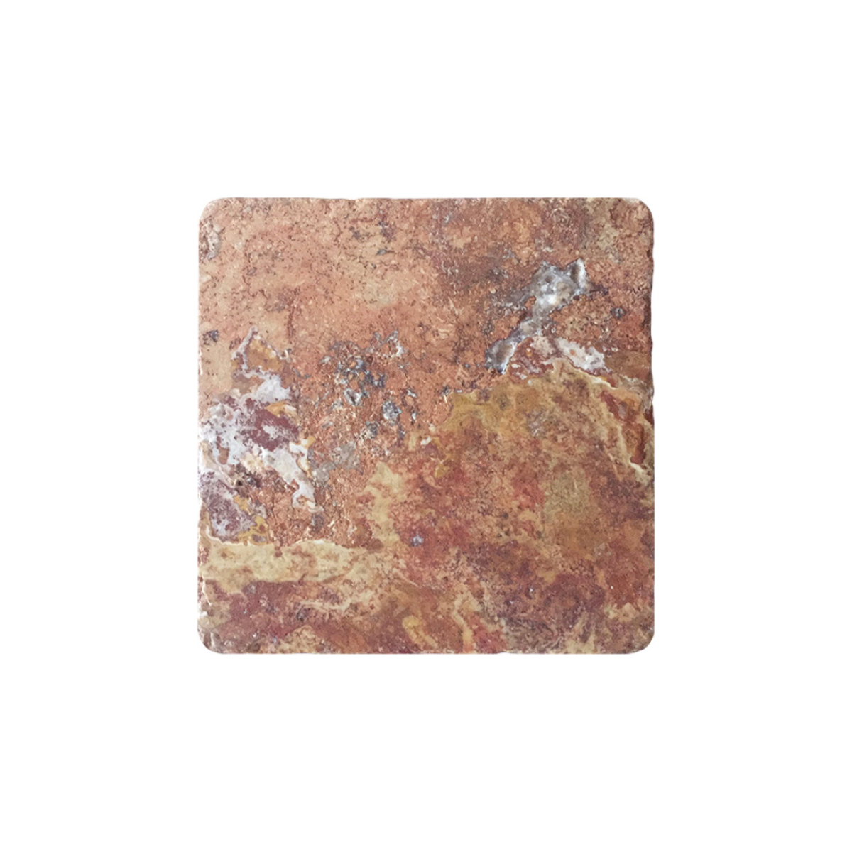 4" x 4" Tile Red Mexican Tumbled