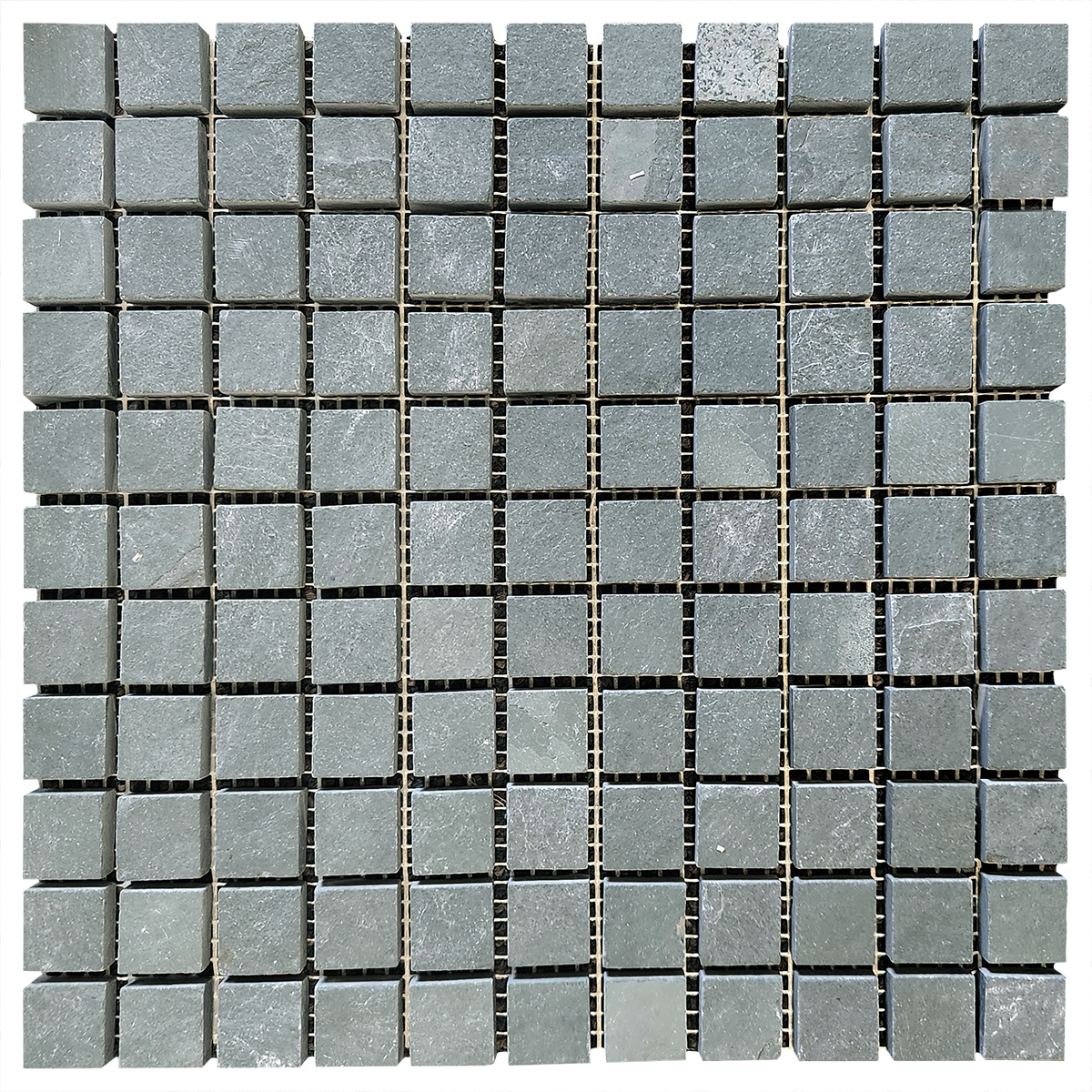 1" x 1" Mosaic Green Spring Cleft & Gauged
