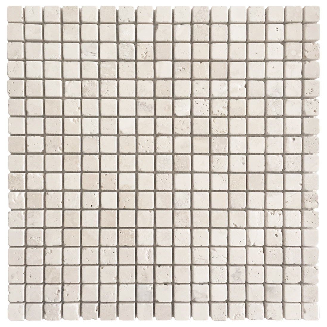 5/8" x 5/8" Mosaic Pearl Tumbled