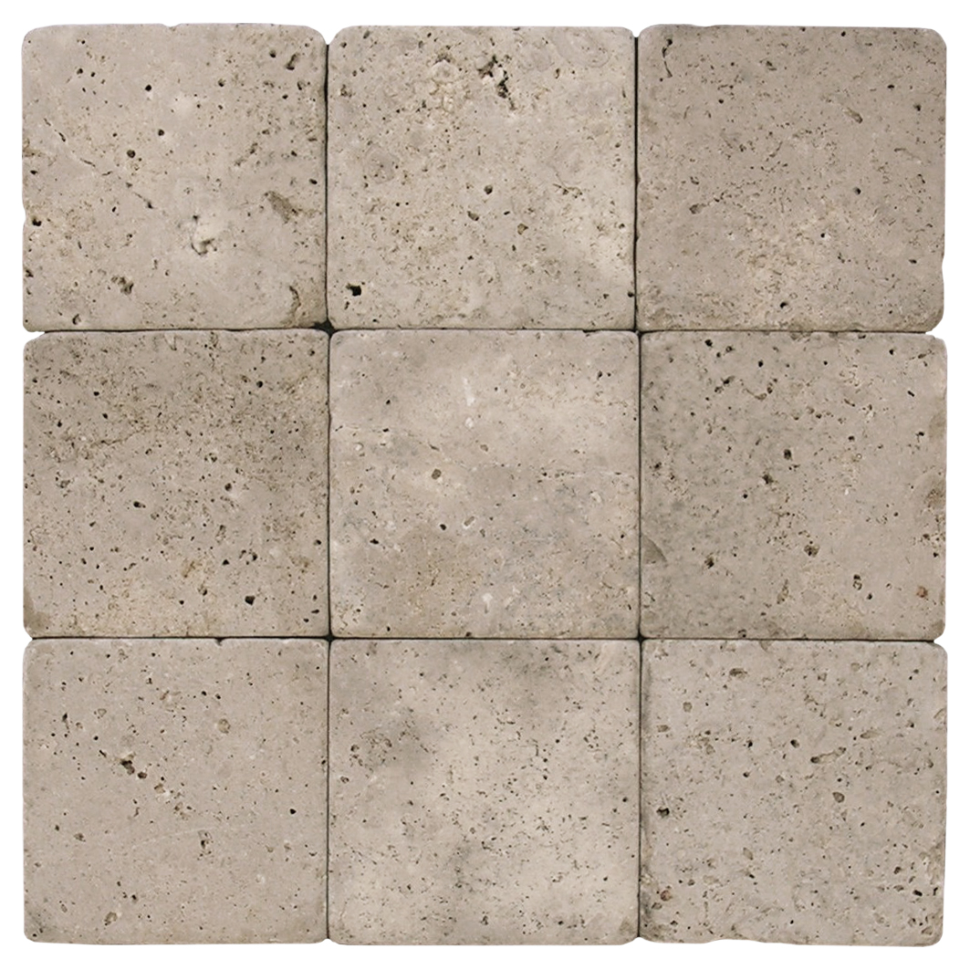 4" x 4" Tile Noce Tumbled & Unfilled - Image 2
