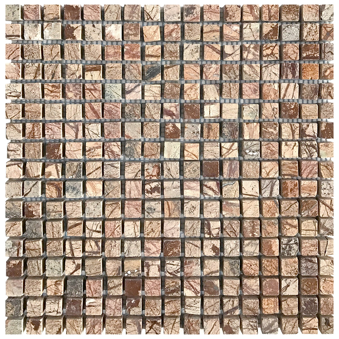 5/8" x 5/8" Mosaic Café Forest Polished