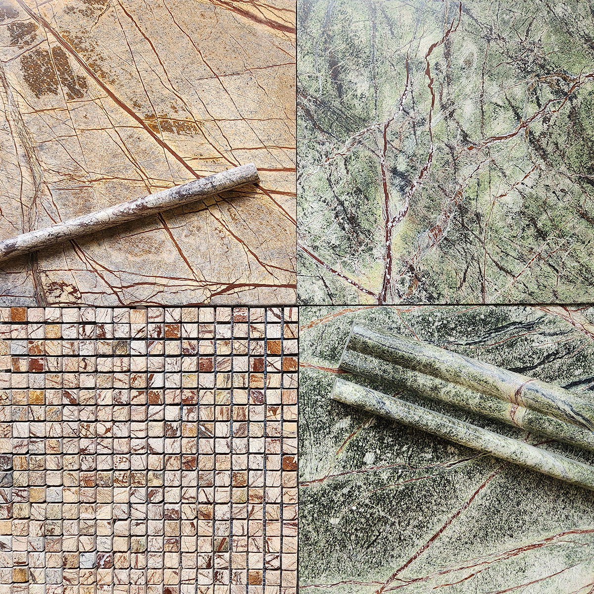 5/8" x 5/8" Mosaic Café Forest Polished - Image 2