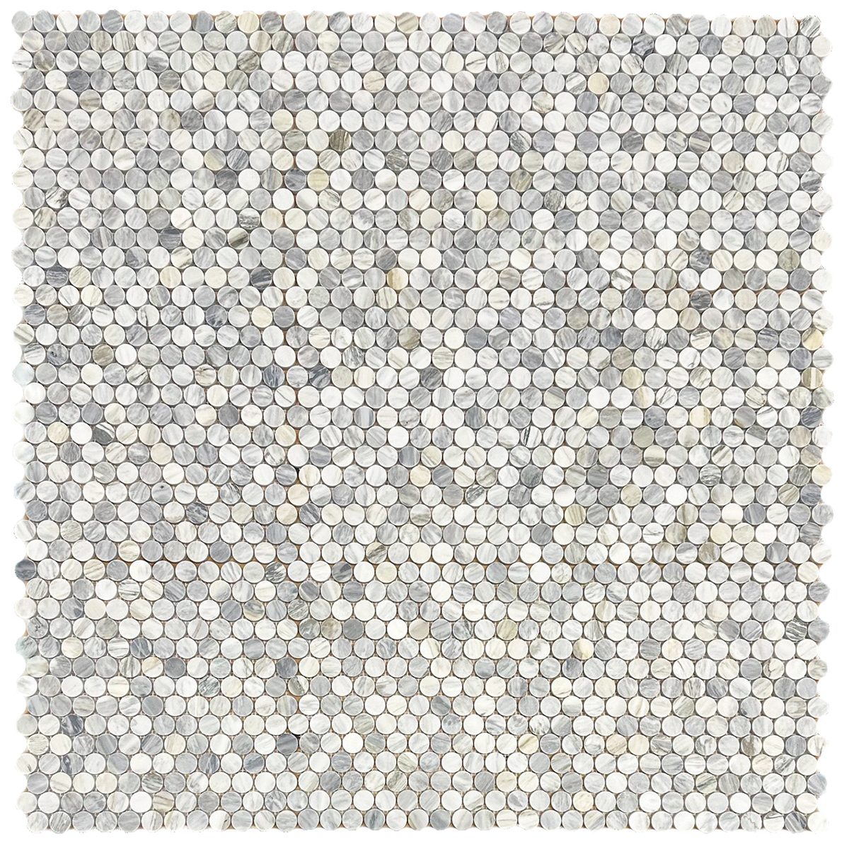1" Circle Calacatta Bluette Honed - Image 2