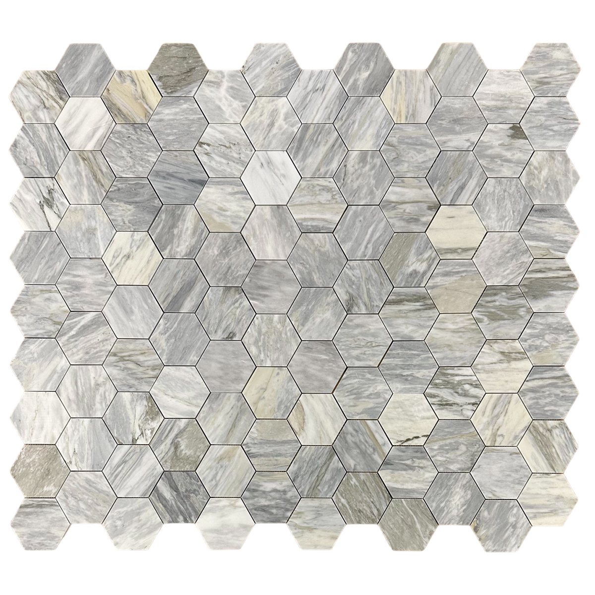 Hexagon 4n" Calacatta Bluette Honed - Image 6