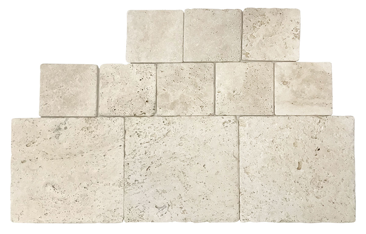 16" x 16" Tiles Beige Antique, Durango Brushed - Image 3