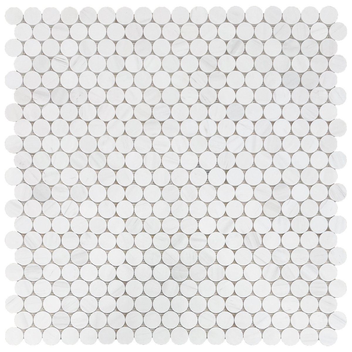 2" Circle White Elegant Select Honed - Image 3