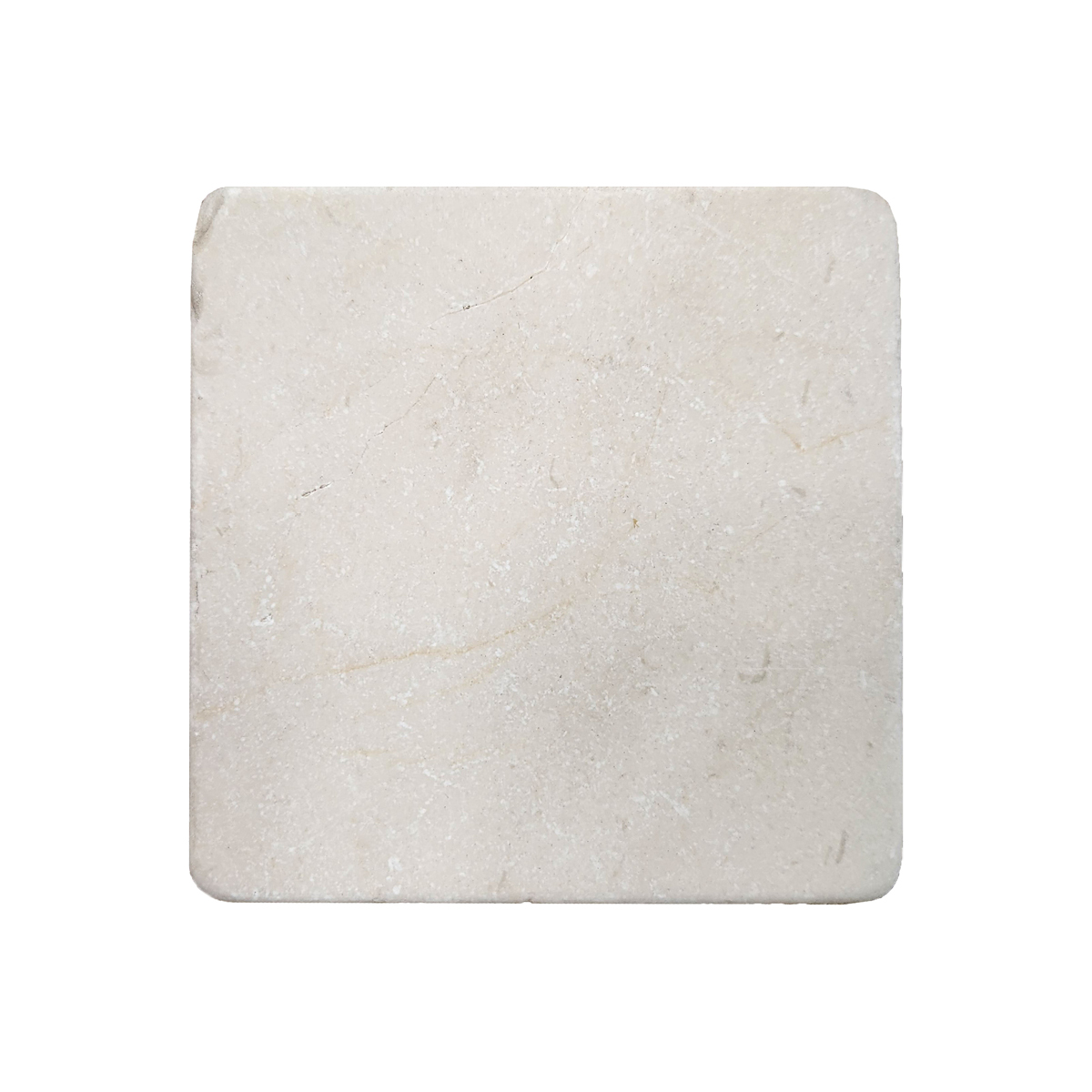 6" x 6" Tile Cream Marfil Tumbled