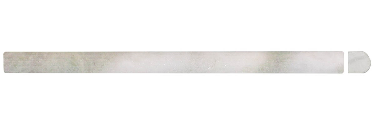 1" Bullnose Alba Chiaro Honed
