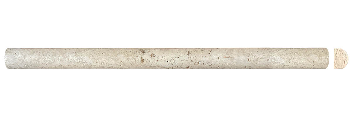 3/4" Bullnose Beige Antique Honed