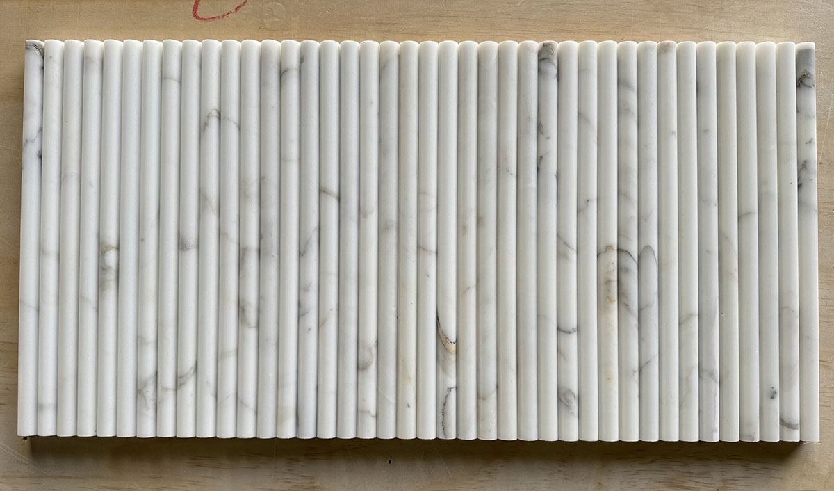 5/8" Bullnose Calacatta Gold Honed - Image 3