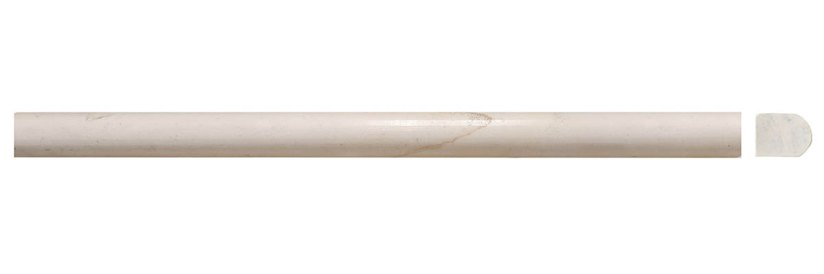 5/8" Bullnose Cream Marfil Polished