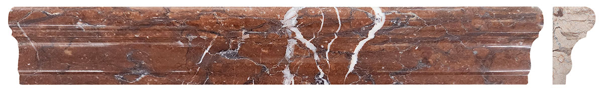 France Ogee Maroon (Red) Polished