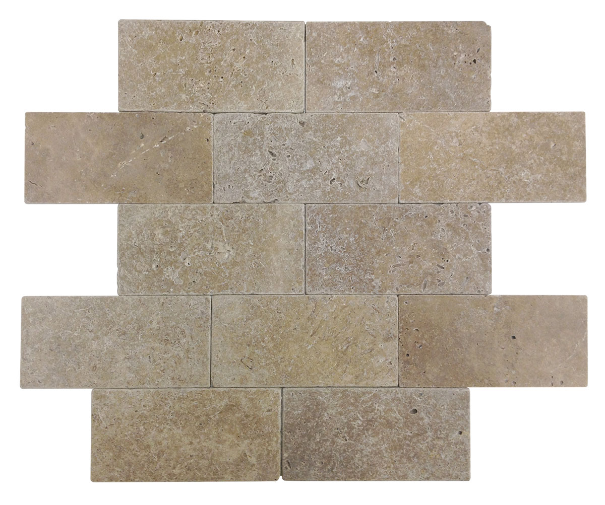 4" x 8" Tile Noce Tumbled & Unfilled (Limited, Inquire) - Image 2