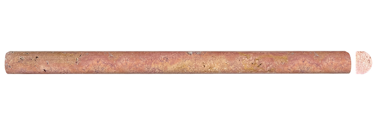 3/4" Bullnose Persian Red Antiqued